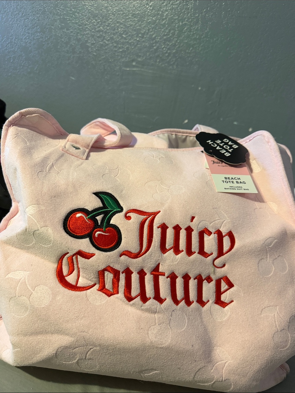 Juicy Couture Pink Cherry Tote Bag